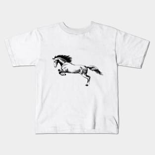running horse Kids T-Shirt